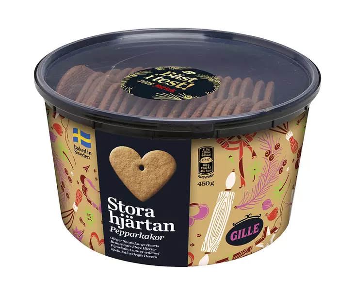 GILLE ISOSYDÄN PIPARKAKUT 450G - Kissat - 7314710613331 - 1