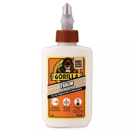 Gorilla wood glue 118ml puuliima - Puuliimat - 5704947004361 - 1