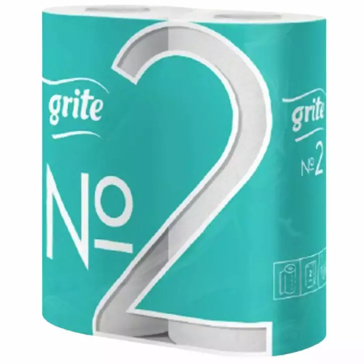 Grite NO2 Talouspaperi 2 rll/pkt - WC-paperit - 4770023622621 - 1