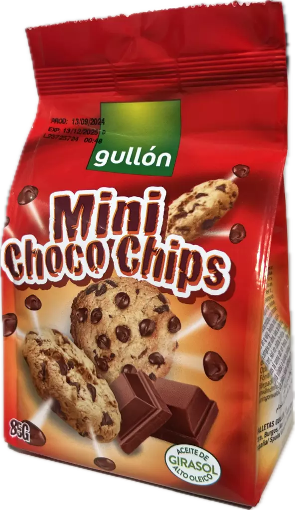 GULLON MINI CHOCO CHIPS 85G - Kissat - 8410376039191 - 1