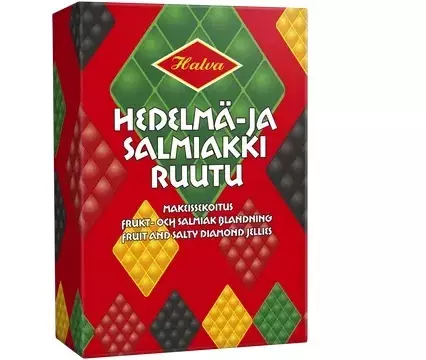 Halva Hedelmä -ja Salmiakki ruutu 240g - Karkit - 6420900004061 - 1
