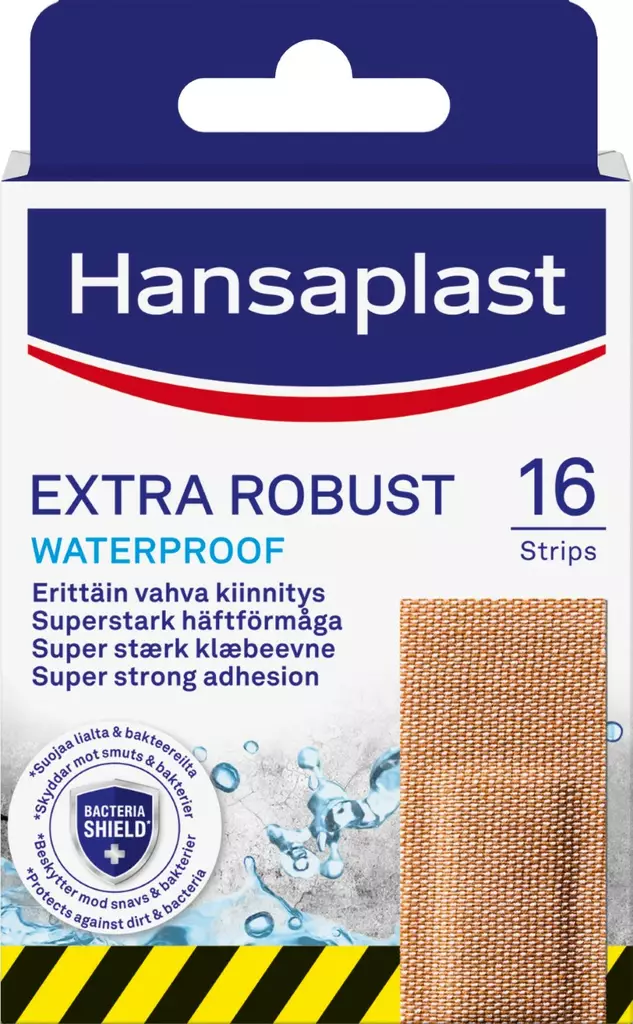 Hansaplast Extra Tough laastari 16kpl - Desifiointi ja laastarit - 4005800030451 - 1