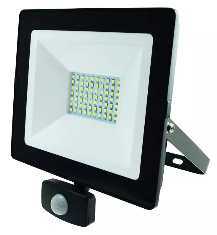 Harju valonheitin 50w 5000lm musta PIR - Ulkoseinävalaisimet - 6438140404381 - 1