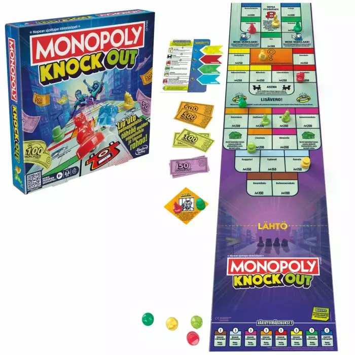 Hasbro Monopoly Knockout lautapeli - Lautapelit ja seurapelit - 5010996218391 - 1