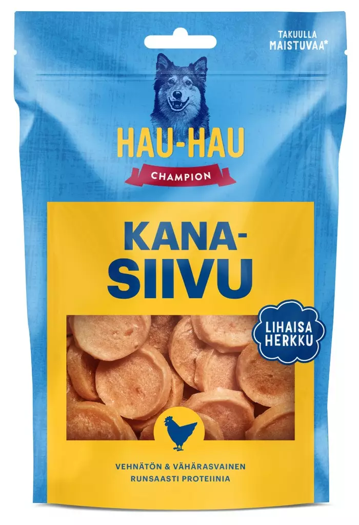 Hau-Hau Champion Kanasiivu makupala koirille 100g - Koiran herkut - 6430076893451 - 1