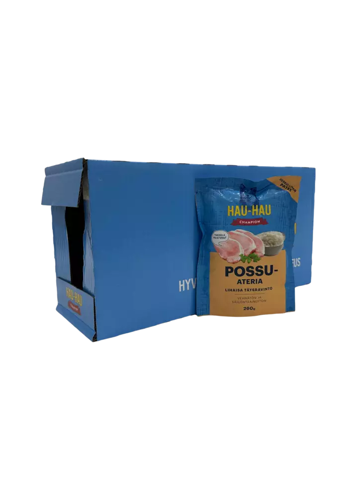 Hau-Hau Champion Possuateria täysravinto 12x260g - Koiran märkäruoat - 6438554002852-1 - 1