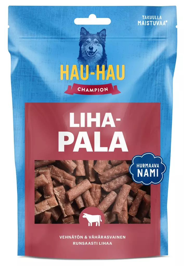Hau-Hau Champion täyslihaherkut 100g lihapala - Koiran herkut - 6430062465631 - 1