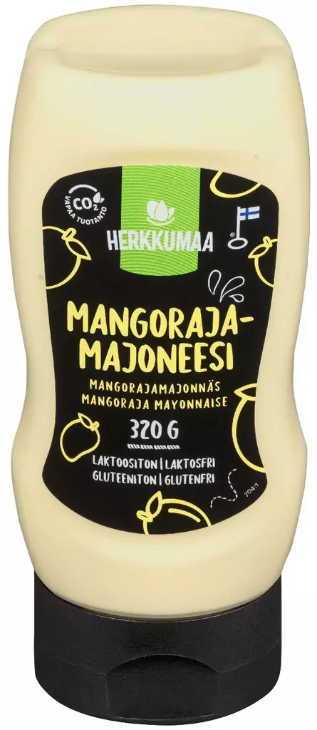Herkkumaa Mangorajamajoneesi 320g - Ruokaöljyt, maustaminen ja makeutus - 6410840038431 - 1