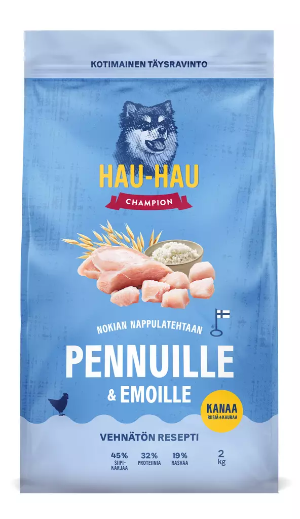 HHC Pennut ja Emot kana, riisi kaura 2kg - Koiran kuivaruoat - 6438554010611 - 1