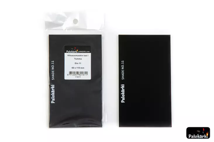 Hitsausmaskin lasi tumma DIN11 60x100mm - Hitsausmaskit ja suojaimet - 8712067821611 - 1