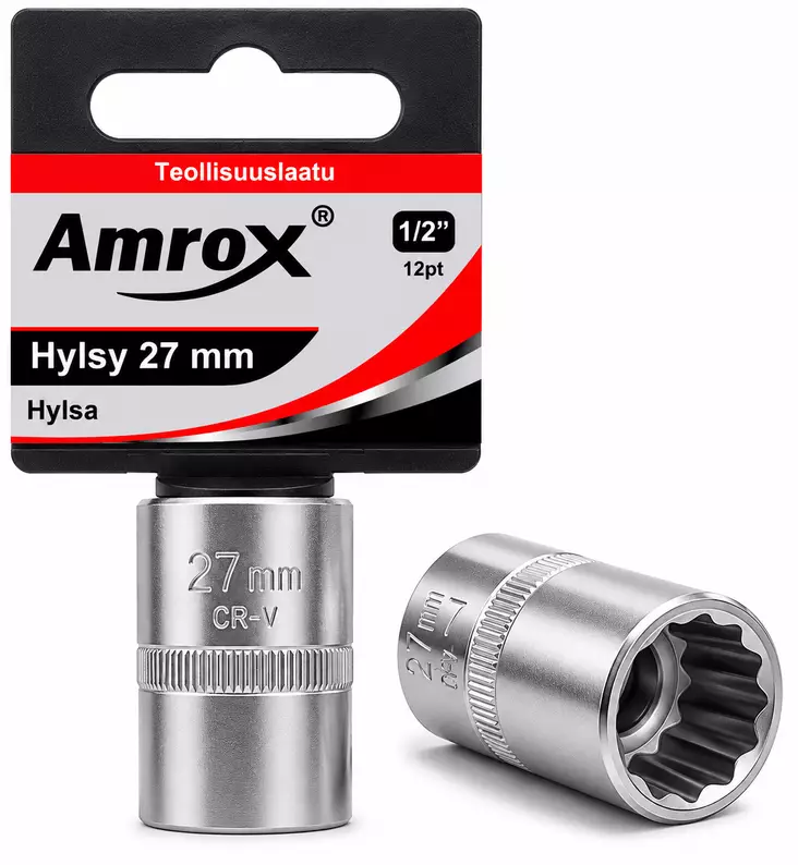 Hylsy 1/2" 27 mm 12PT - 1/2 Hylsyt - 6420286909141 - 1