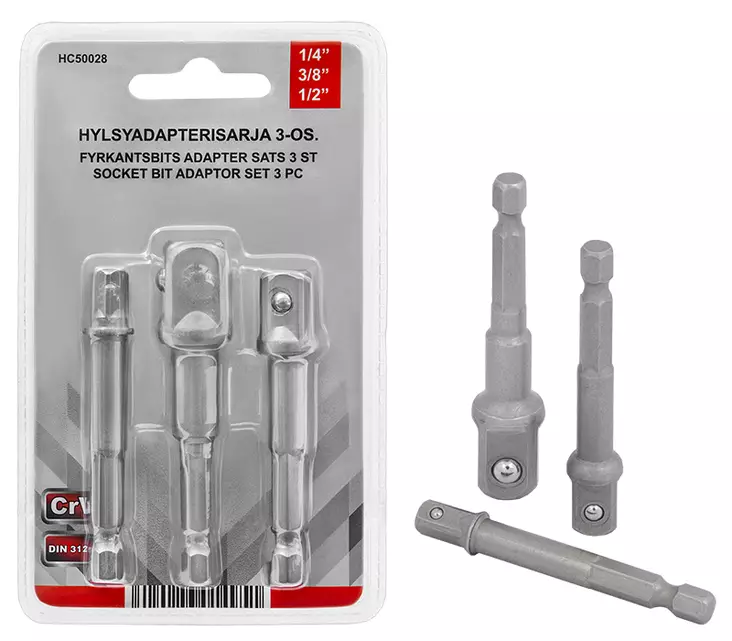 Hylsyadapterisarja 3-os. - Hylsysarjat - 6420286014951 - 1