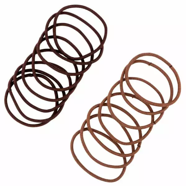 Ibero Hiuslenkki bambu ruskea ohut 15kpl - Hiuskoristeet - 6413890014431 - 1