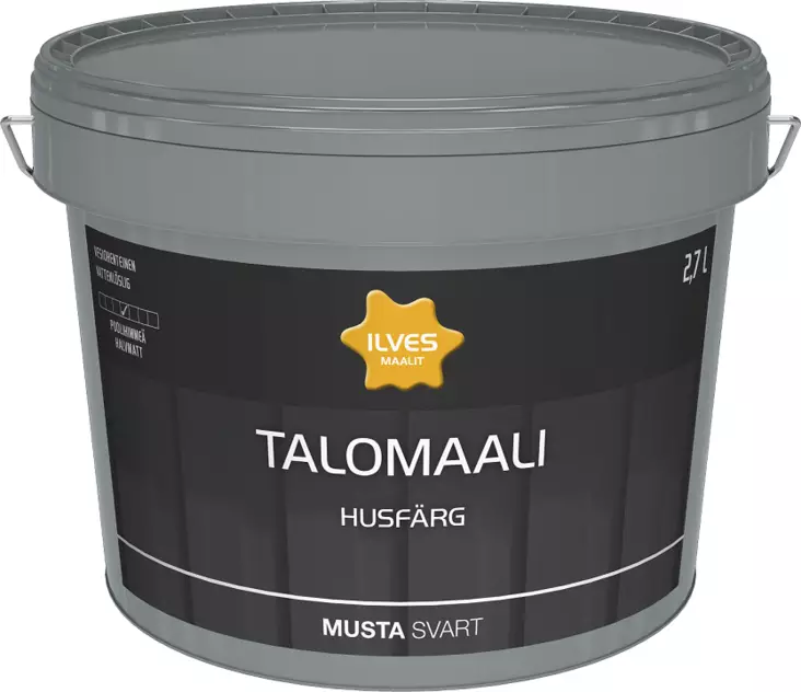 Ilves Talomaali Musta RR33 2,7L - Talomaalit - 6430026954461 - 1