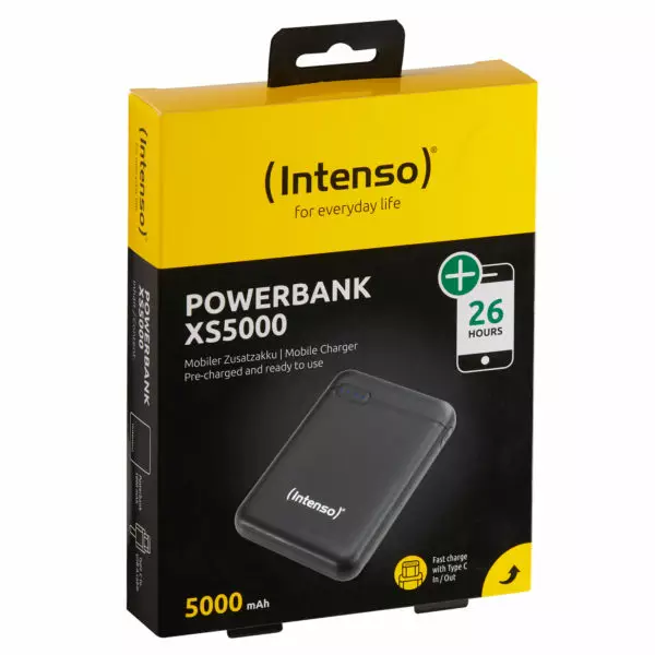 Intenso XS5000-varavirtalähde musta - Puhelintarvikkeet ja laturit - 4034303028221 - 1