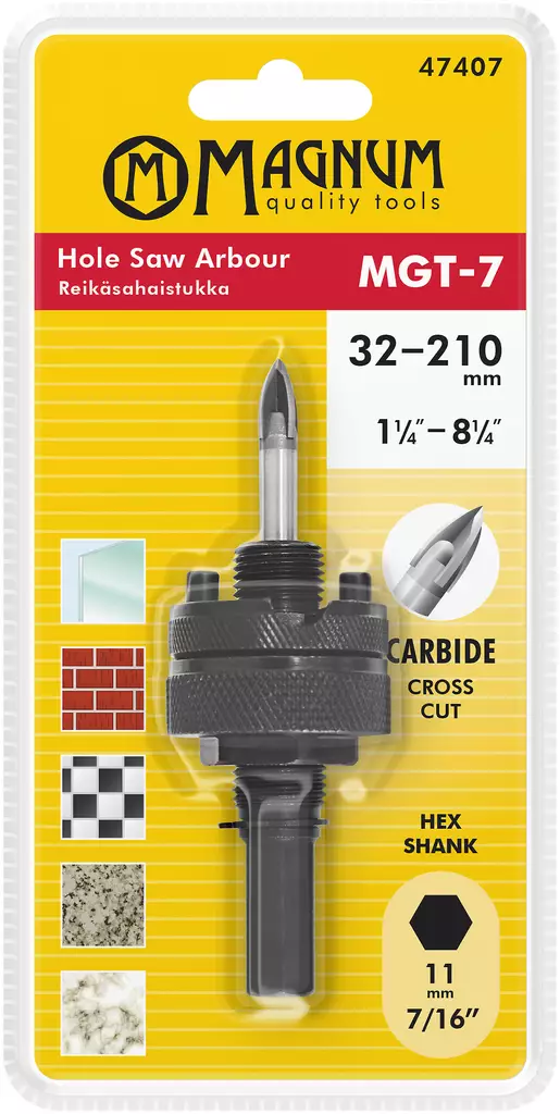 Istukka MGT-7 32–140mm - Poraistukat ja jatkovarret - 6418868474071 - 1