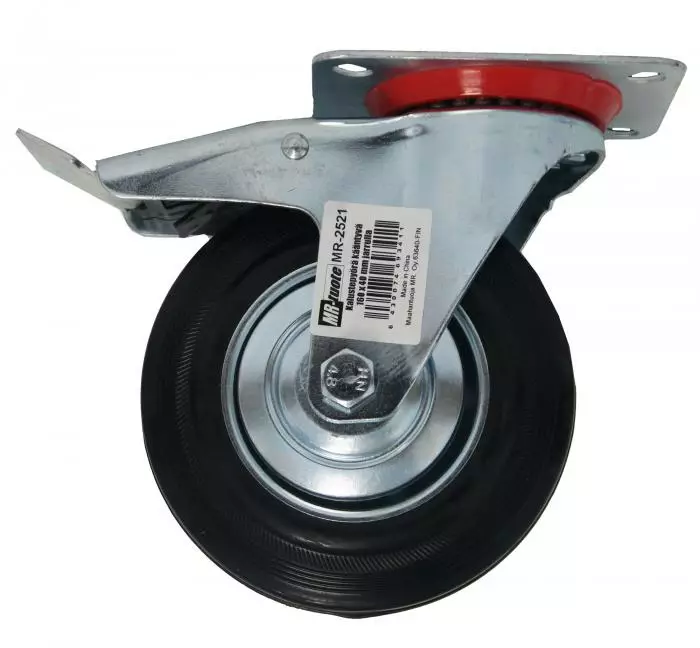 Kalustepyörä kääntyvä 160mm jarrulla - Huonekalupyörät - 6430074693411 - 1