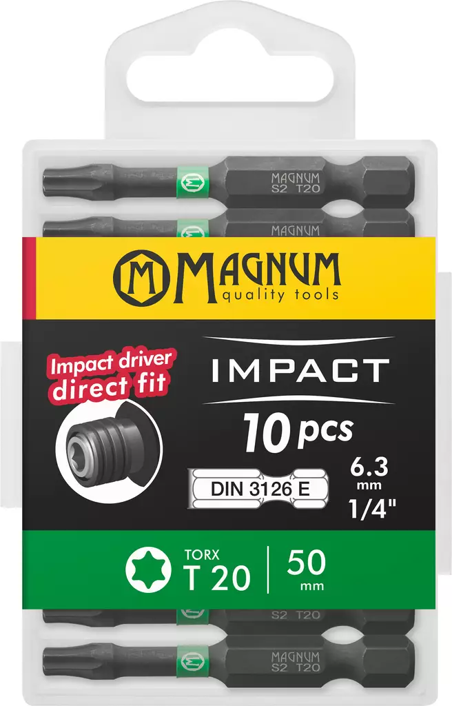 Kärki Impact 10kpl T20 50mm - Ruuvauskärjet - 6418868198601 - 1