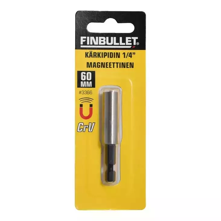 Kärkipidin magneettinen 1/4" 60 mm - Ruuvauskärjet - 6438152033661 - 1