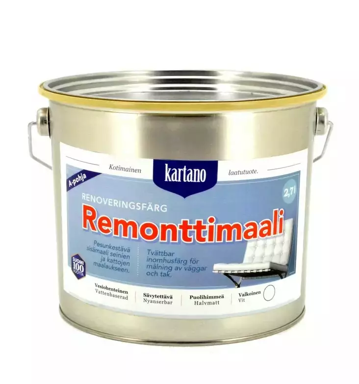 Kartano remonttimaali valkoinen 9 l - Remonttimaalit - 6438168098371 - 1