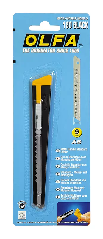 Katkoteräveitsi 9mm /180 - Katkoteräveitset ja terät - 091511100181 - 1