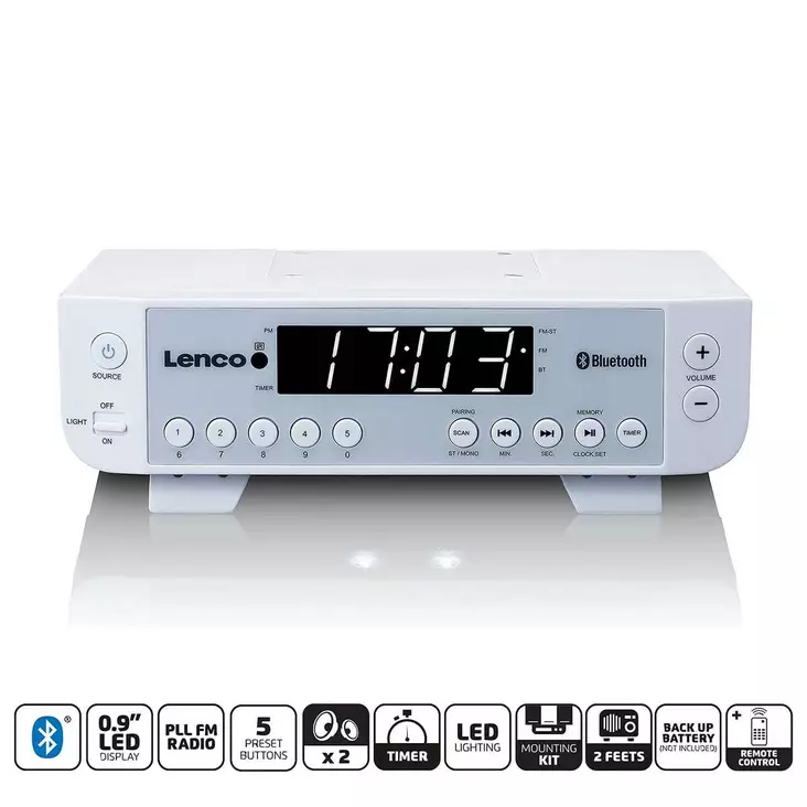 Keittiöradio lenco - Radiot, soittimet ja radiopuhelimet - 8711902041221 - 1