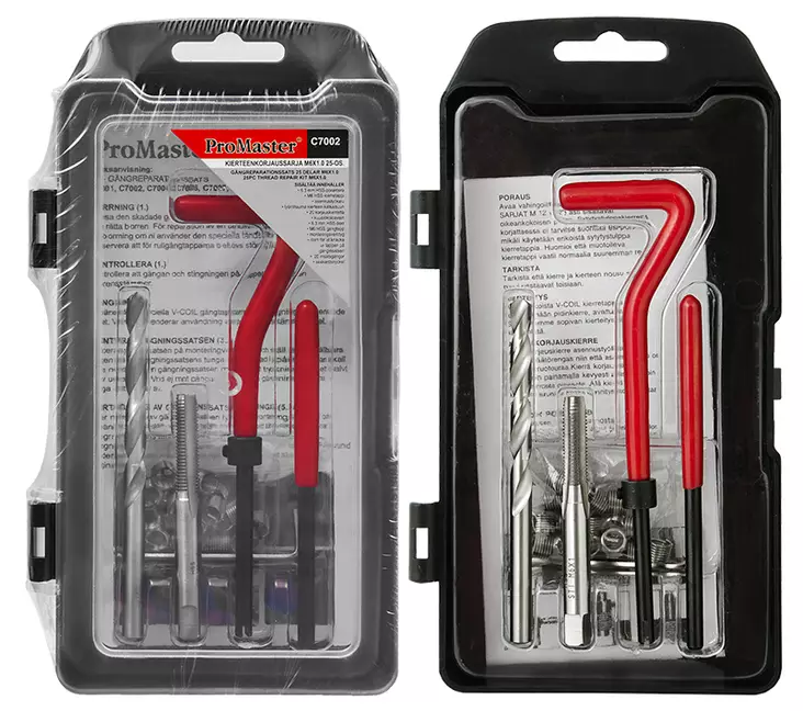 Kierteenkorjaussarja M6x1.0 25-os. - Kierretyökalut - 6420286870021 - 1