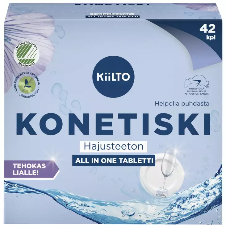 Kiilto konetiskitabletti 42kpl hajusteet - Astianpesuaineet - 6417964579031 - 1