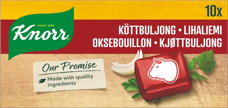 Knorr lihaliemikuutio 10x10g - Kuivaruoka-aineet, keitot ja kastikkeet - 8714100783511 - 1