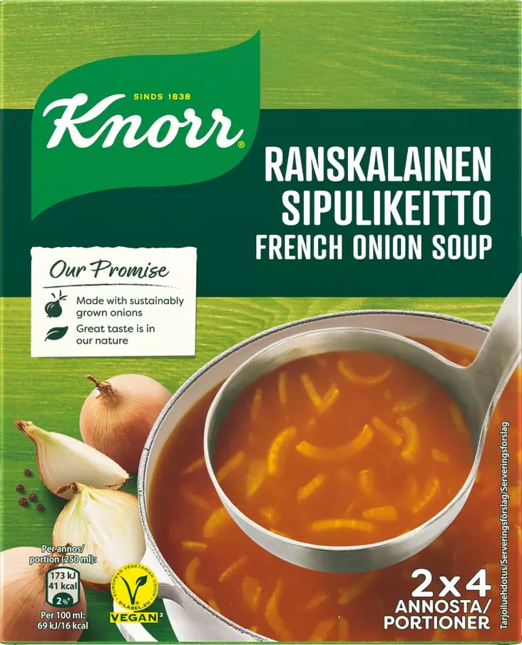 Knorr Ranskalainen Sipulikeitto 2-pack - Kuivaruoka-aineet, keitot ja kastikkeet - 8718114829661 - 1