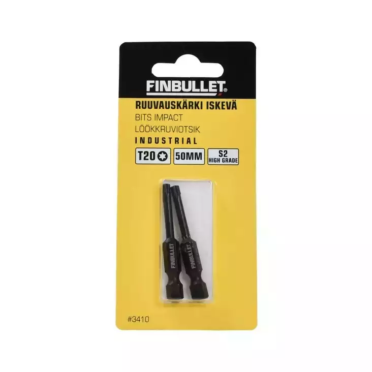 Konekärki iskevä T20*50mm 2kpl - Ruuvauskärjet - 6438152034101 - 1