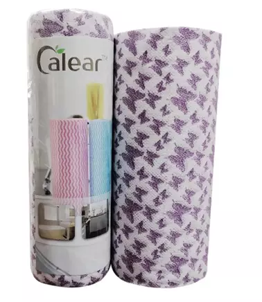 Kuvioitu siivousliina rullassa 50 palaa 24x40cm - Pölyhuiskat ja siivousliinat - 6438159834001 - 1