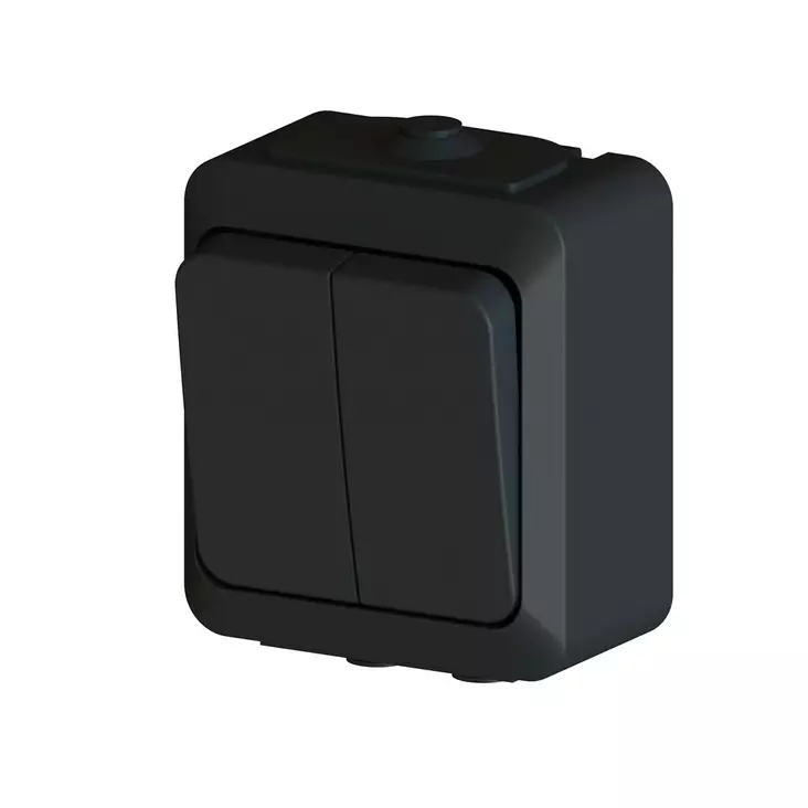 Kytkin 5 pinta IP44 HIILI - Sähköasennuskytkimet - 6438140197221 - 1