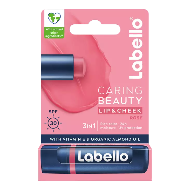 Labello Caring Beauty Rose 4,8g - Huulivoiteet - 6001051006151 - 1