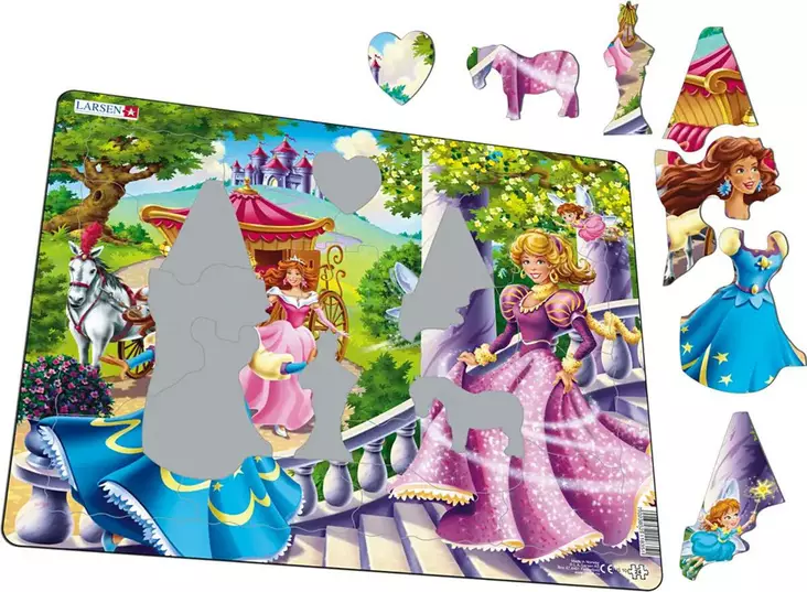 Larsen Princessat 2 Maxi palapeli - Palapelit ja pulmapelit - 7023852118351 - 1