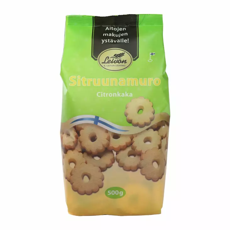 Leivon Sitruunamuro-pikkuleipä 500g - Keksit - 6411739996801 - 1