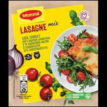 Maggi Mix Lasagne ateria-ainekset 75g - Kuivaruoka-aineet, keitot ja kastikkeet - 8445290642721 - 1