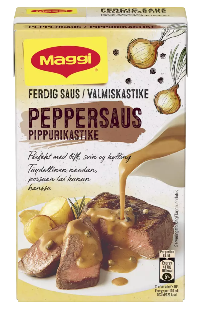 Maggi pippurikastike 250ml - Ruokaöljyt, maustaminen ja makeutus - 8445290580481 - 1