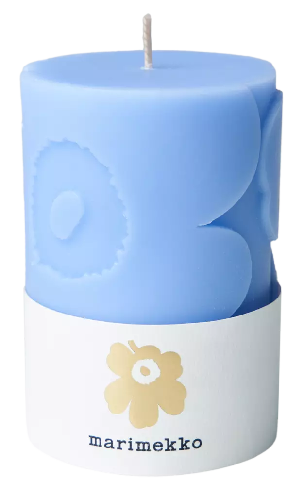 Marimekko pöytäkynttilä vaaleansininen - Pöytäkynttilät - 6411635009971 - 1