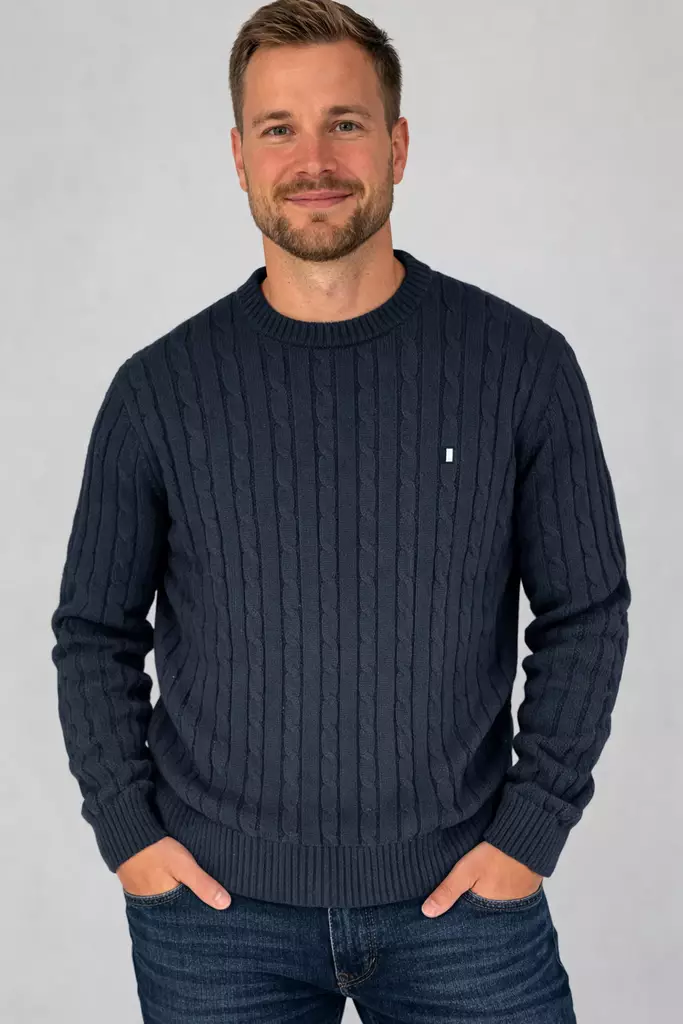 Marine neulepusero navy - Miesten paidat ja puserot - 731259145385 - 1