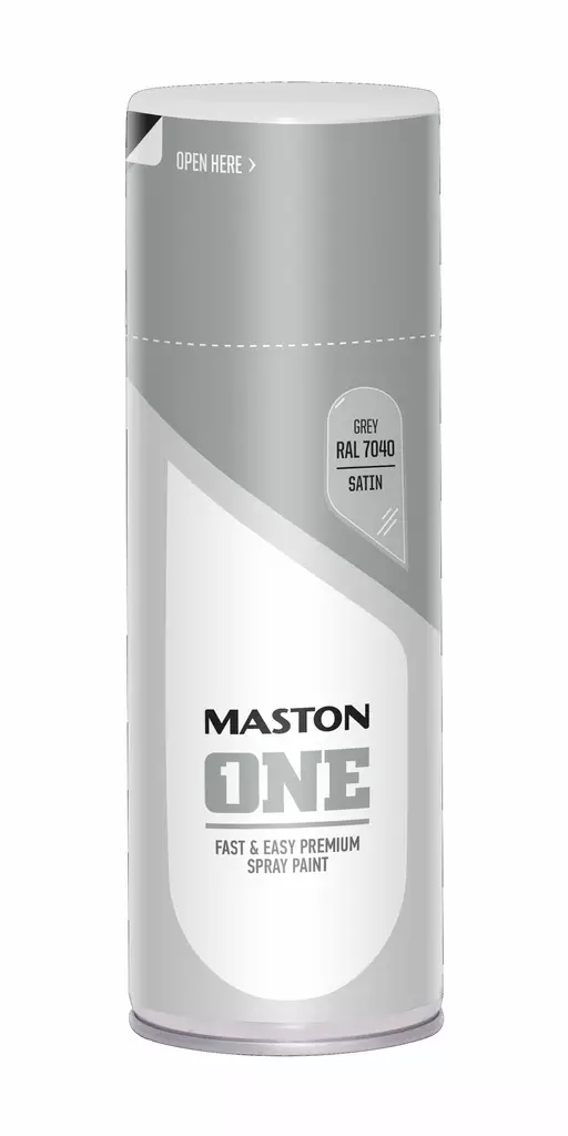 Maston One satiini harmaa 400ml - Spraymaalit - 6412490033651 - 2