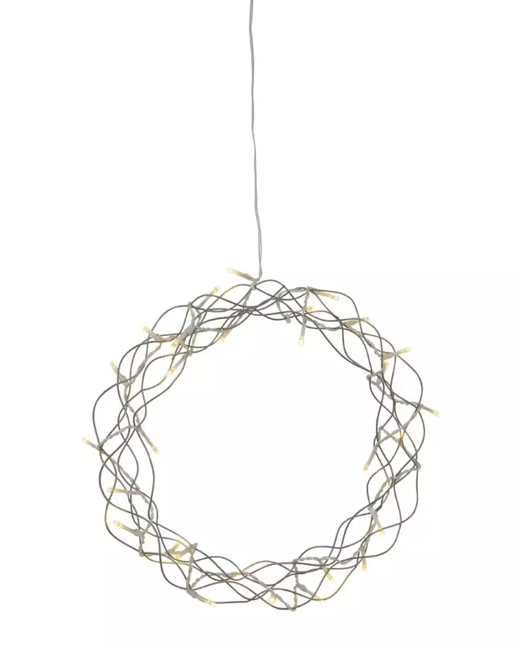 Merlin kranssi 30 cm hopea ip20 - Jouluvalot - 6435200288721 - 1