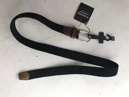 Miesten Joustovyö musta 105cm 3,3cm - Miesten asusteet - 6438159216111 - 1