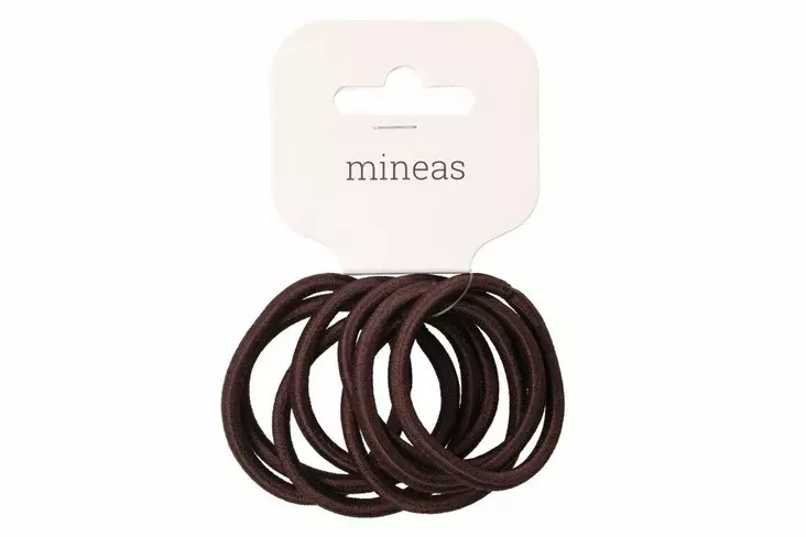 Mineas hiuslenkki basic 8kpl ruskea - Hiuskoristeet - 6410416207971 - 1
