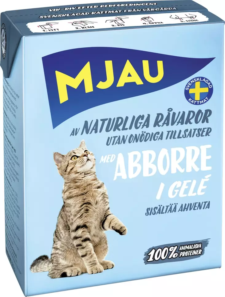 Mjau Ahventa hyytelössä 370g - Kissan märkäruoat - 7300330038081 - 1