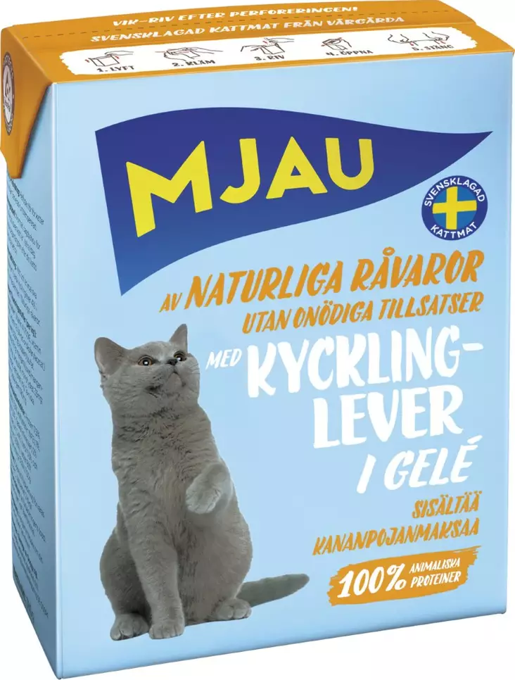 Mjau Kananpojanmaksaa hyytelössä 370g - Kissan märkäruoat - 7300330038111 - 1