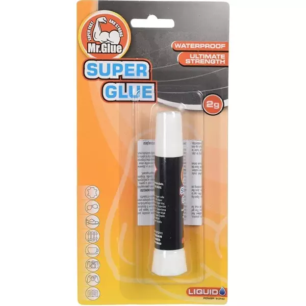 Mr. Glue superliima 2g vedenkestävä - Muut liimat - 8720573494311 - 1
