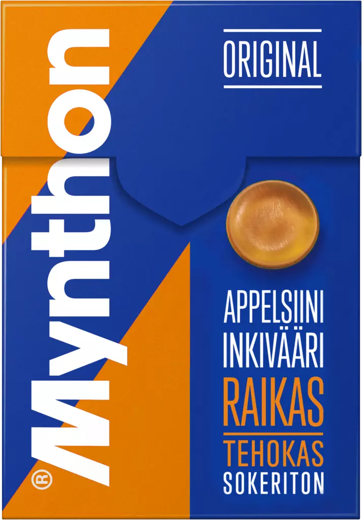 Mynthon appelsiini/inkivääri + C vitamii - Karkit - 6420256016381 - 1
