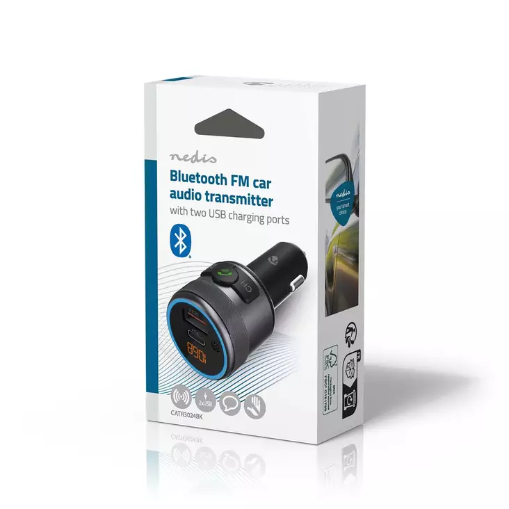 Nedis fm-lähetin BT/PD 24w - Muut sisätilantarvikkeet - 5412810451821 - 1