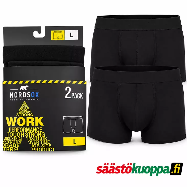 Nordsox work puuvillaboxerit XXL - Miesten alusasut - 6438506005511 - 1